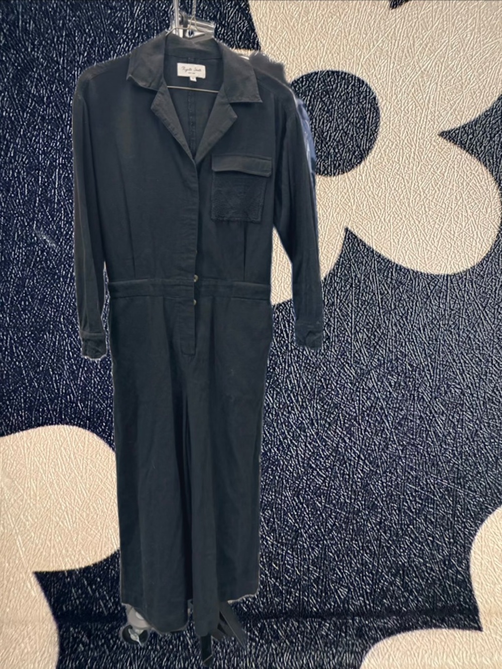 Rujuta Sheth Black Linen Jumpsuit